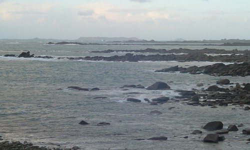 Vue vers les 7 îles depuis sentier Ile-Grande Vue vers les 7 îles depuis sentier Ile-Grande