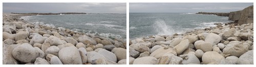 Baie de Toul ar Staon avec Kastel Erek à droite Baie de Toul ar Staon avec Kastel Erek à droite