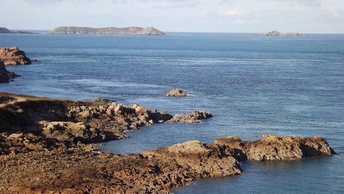 Panorama rochers et île Bono Panorama rochers et île Bono